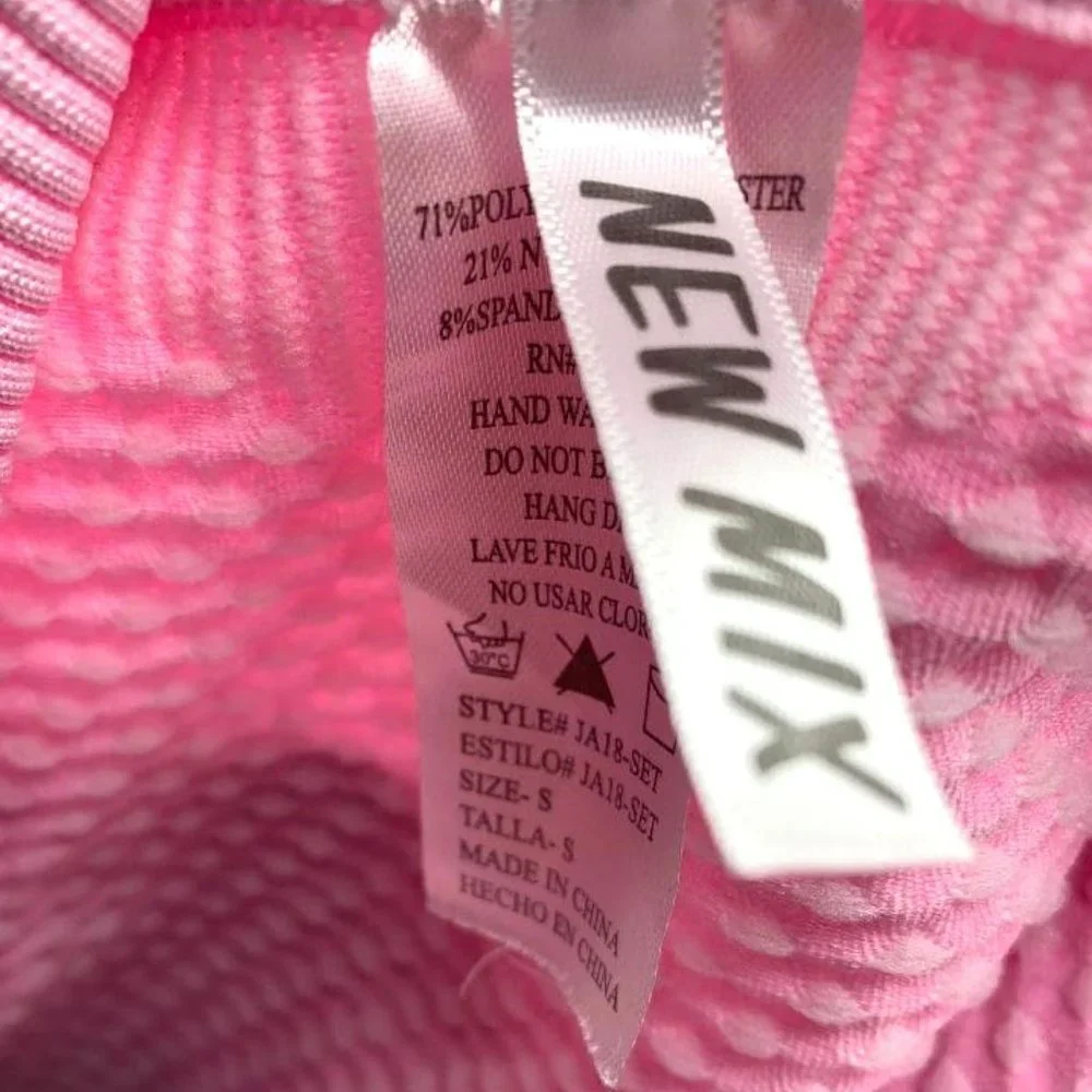 New Mix USA Women Pink Active Pants SIZE -S - Picture 3 of 3